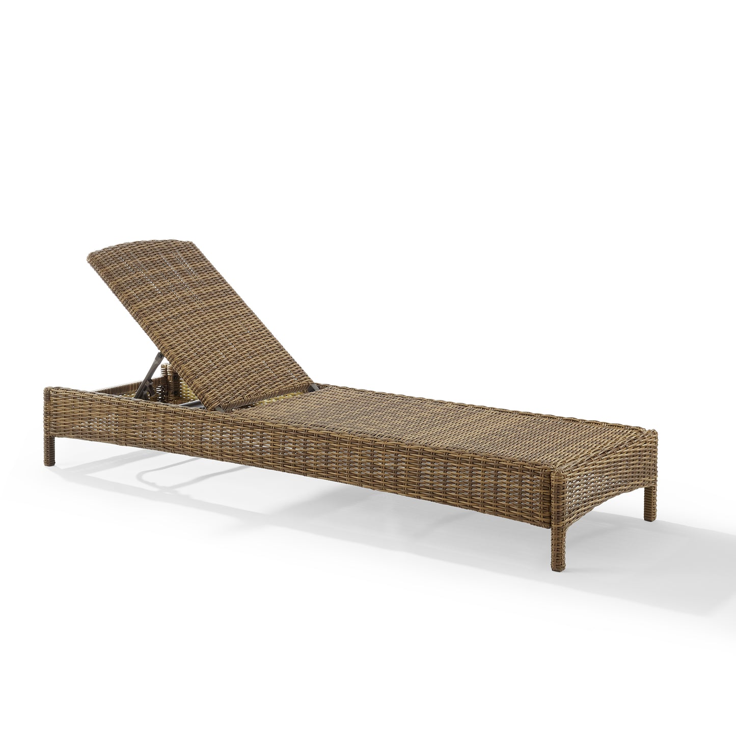 Bradenton Outdoor Wicker Chaise Lounge Gray/Weathered Brown