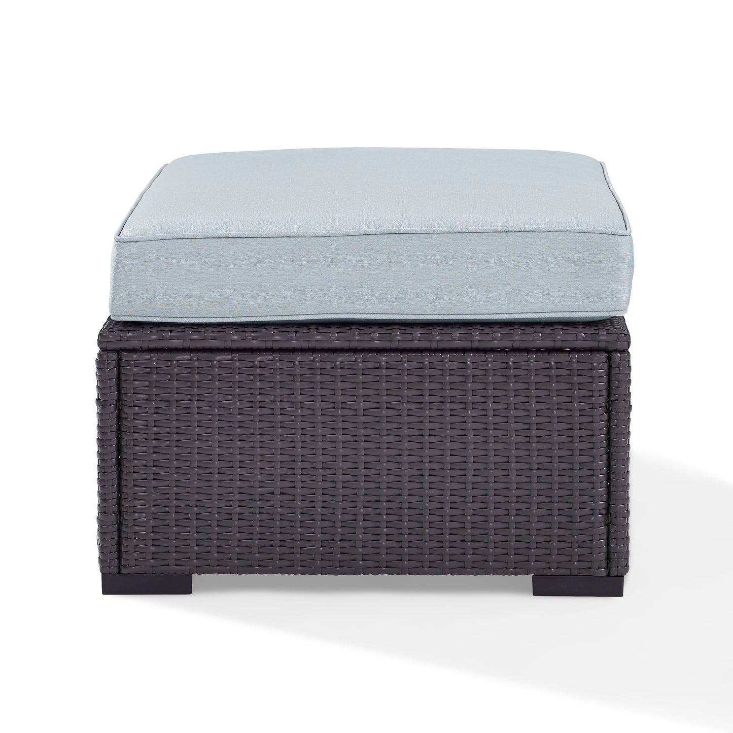 Biscayne Outdoor Wicker Ottoman Mist/Brown