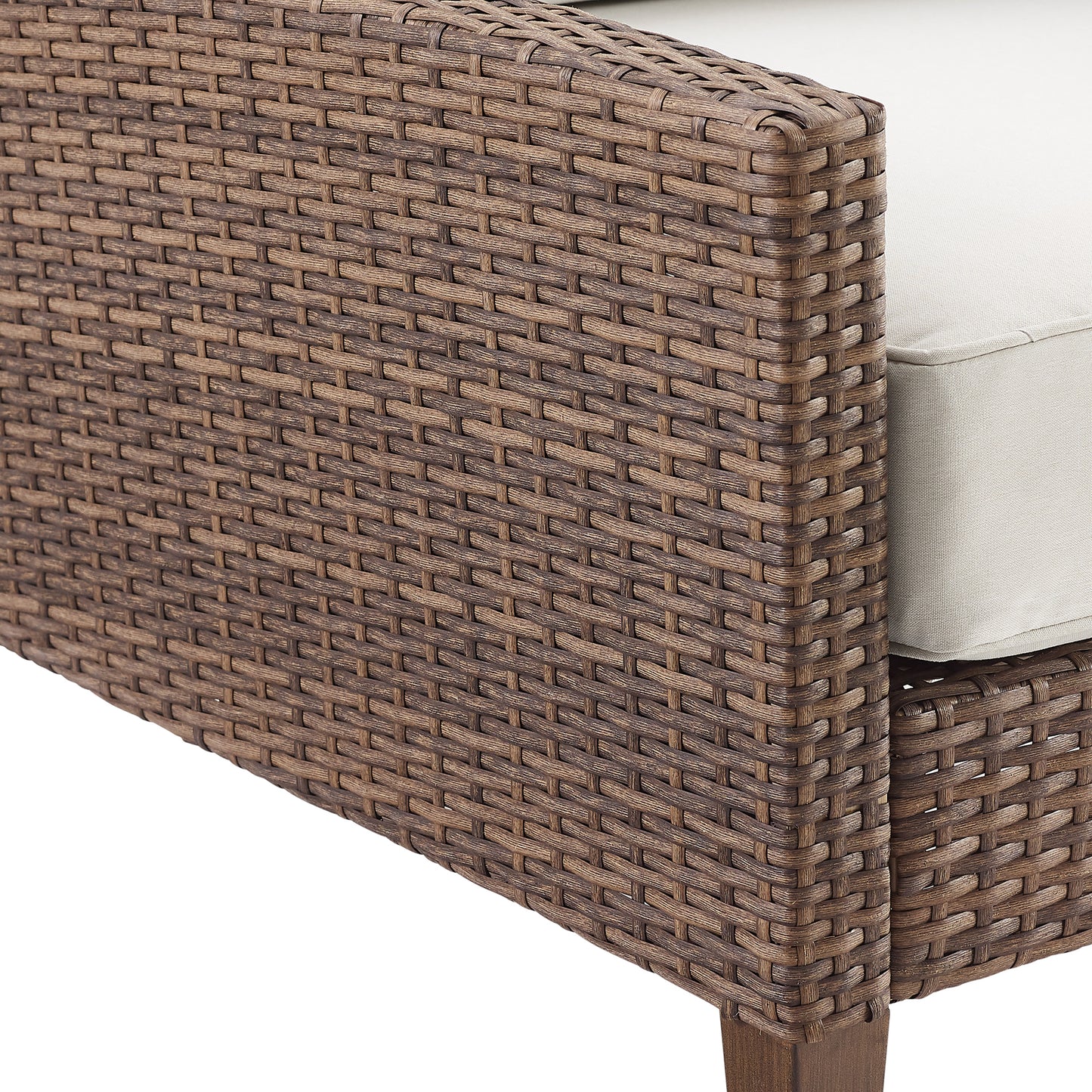 Capella Outdoor Wicker Sofa Creme/Brown