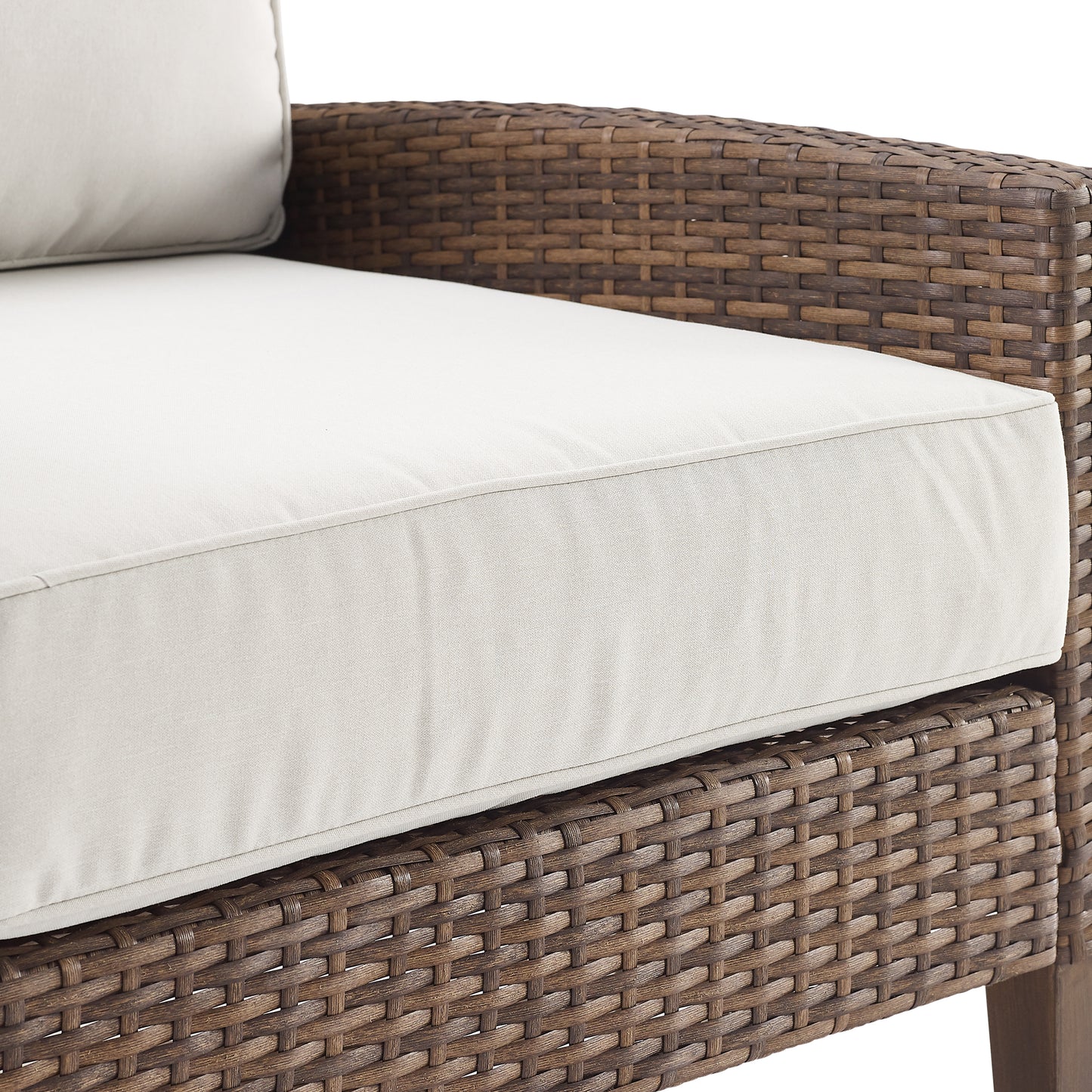 Capella Outdoor Wicker Sofa Creme/Brown