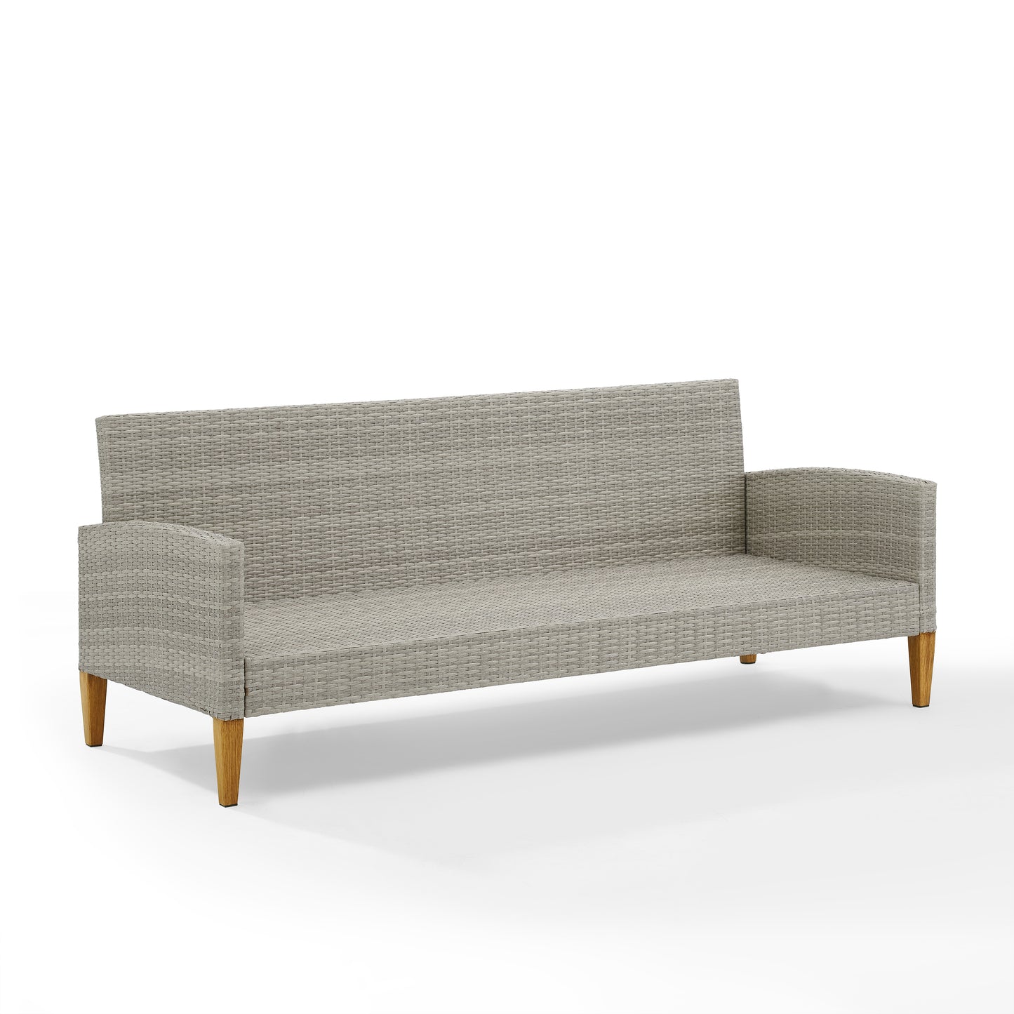 Capella Outdoor Wicker Sofa Gray/Acorn