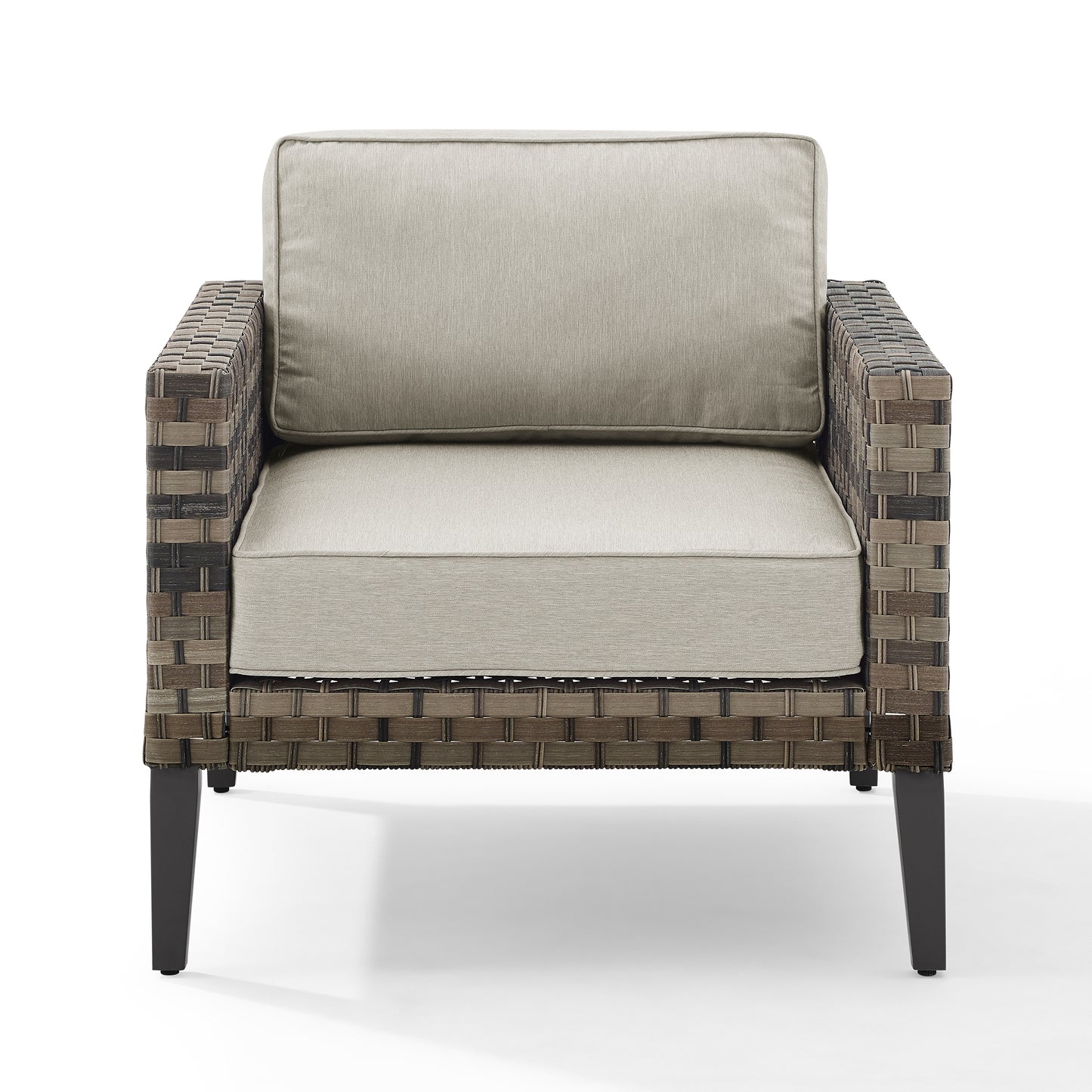 Prescott Outdoor Wicker Armchair Taupe/Brown