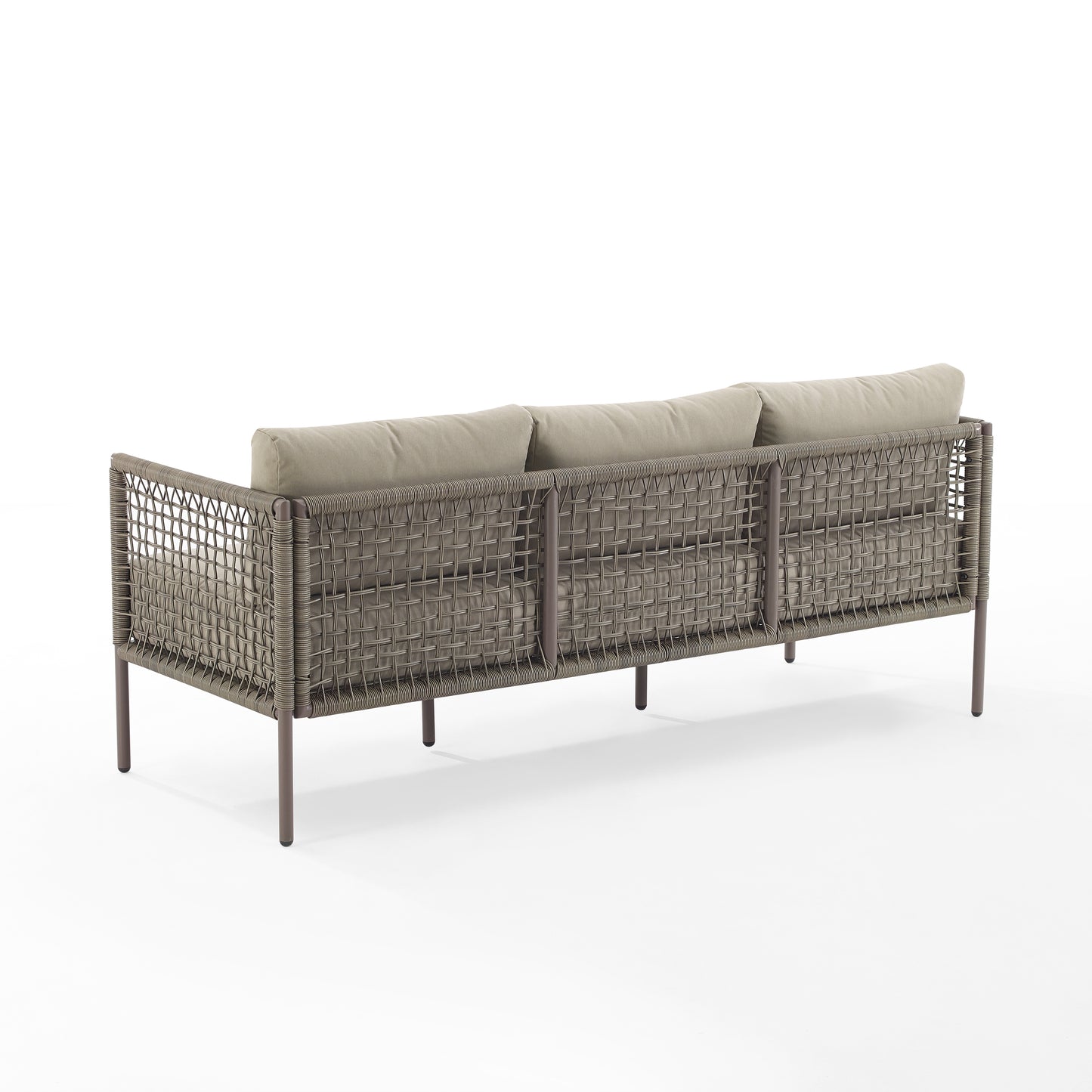 Cali Bay Outdoor Wicker Sofa Taupe/Light Brown