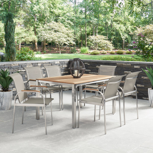 Aruba Gray 7 Piece Outdoor Dining Set